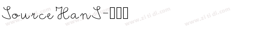 SourceHanS字体转换
