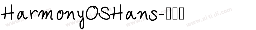 HarmonyOSHans字体转换