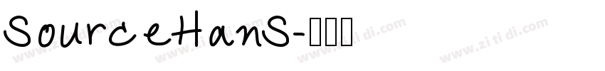 SourceHanS字体转换