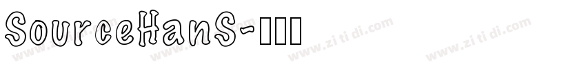 SourceHanS字体转换