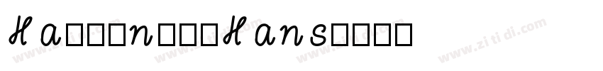 HarmonyOSHans字体转换