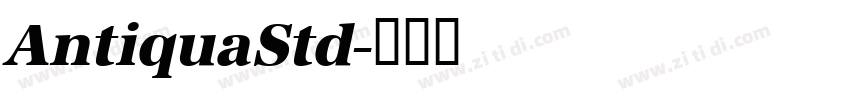 AntiquaStd字体转换