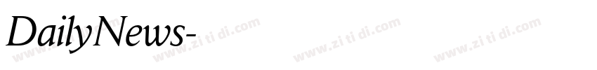 DailyNews字体转换