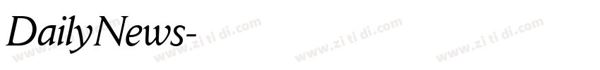 DailyNews字体转换