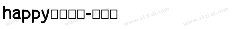 happy自从哦了字体转换