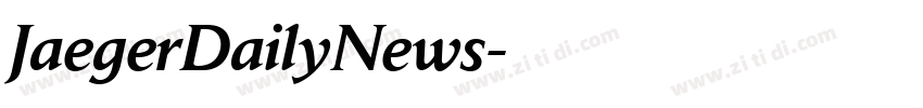 JaegerDailyNews字体转换