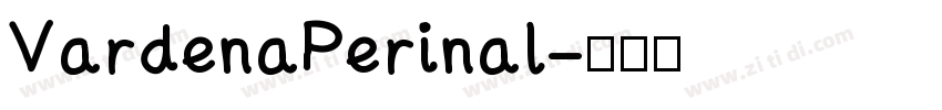 VardenaPerinal字体转换