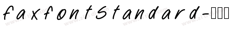 FaxfontStandard字体转换