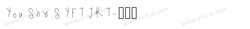 YouSheSYFTJKT字体转换