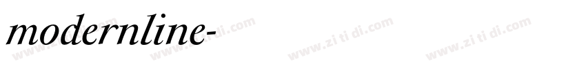 modernline字体转换