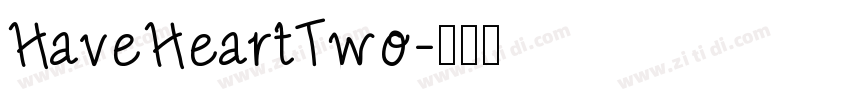HaveHeartTwo字体转换