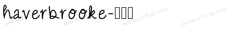 haverbrooke字体转换