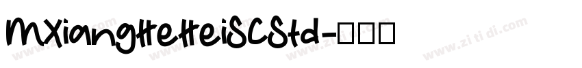 MXiangHeHeiSCStd字体转换