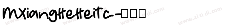 MXiangHeHeiTc字体转换