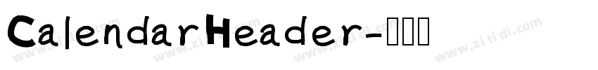 CalendarHeader字体转换