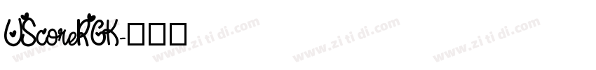UScoreRGK字体转换