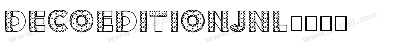 DecoEditionJNL字体转换