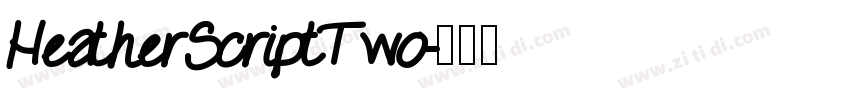 HeatherScriptTwo字体转换