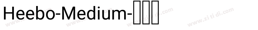 Heebo-Medium字体转换