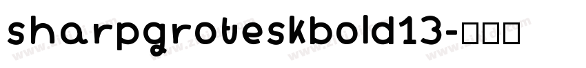 sharpgroteskbold13字体转换