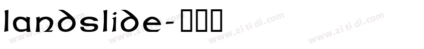 landslide字体转换