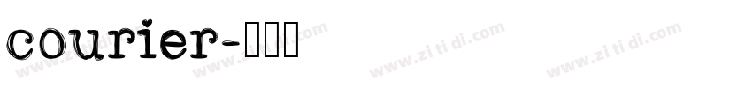 courier字体转换