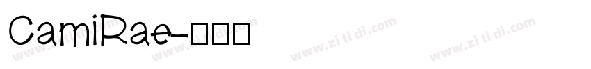 CamiRae字体转换