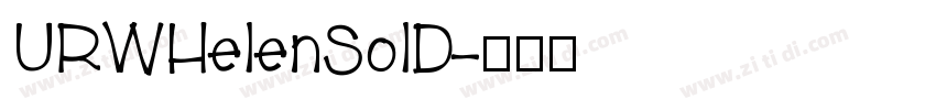URWHelenSolD字体转换