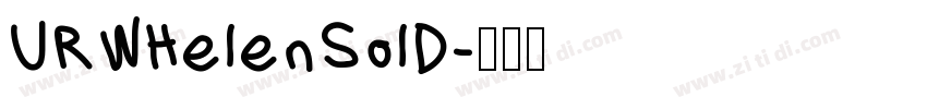 URWHelenSolD字体转换