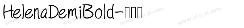 HelenaDemiBold字体转换