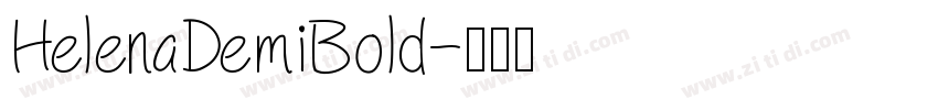 HelenaDemiBold字体转换