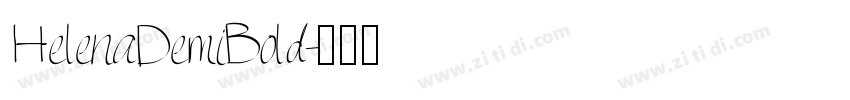 HelenaDemiBold字体转换