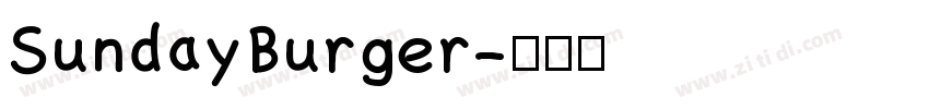 SundayBurger字体转换
