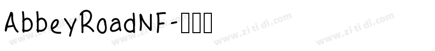 AbbeyRoadNF字体转换