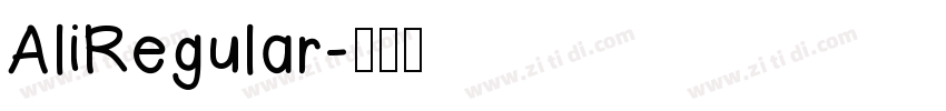 AliRegular字体转换