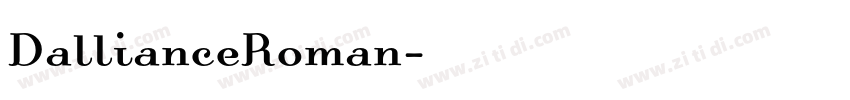 DallianceRoman字体转换