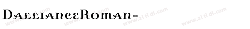 DallianceRoman字体转换