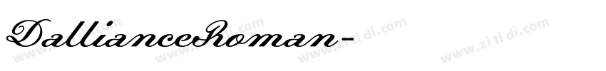 DallianceRoman字体转换