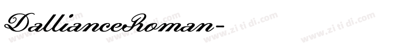 DallianceRoman字体转换