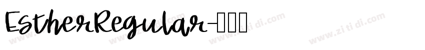 EstherRegular字体转换