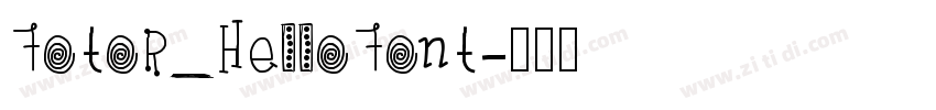 Fotor_HelloFont字体转换