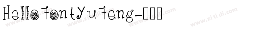 HelloFontYuFeng字体转换