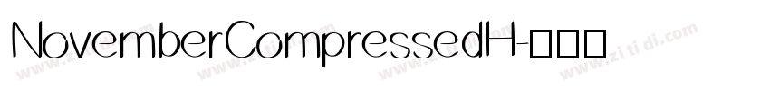NovemberCompressedH字体转换