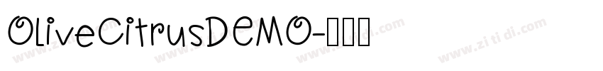 OliveCitrusDEMO字体转换