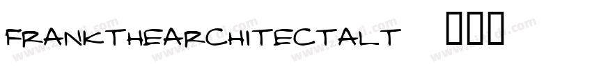 FranktheArchitectAlt字体转换