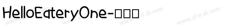 HelloEateryOne字体转换