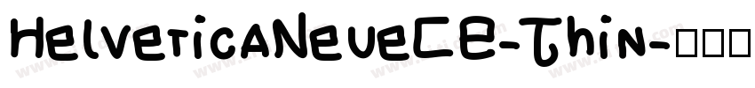 HelveticaNeueCE-Thin字体转换