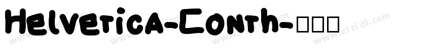 Helvetica-Conth字体转换
