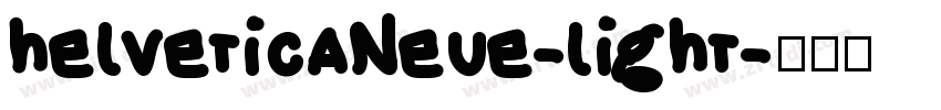 helveticaNeue-light字体转换