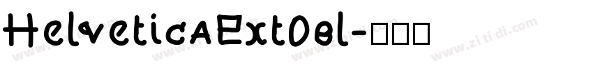 HelveticaExt0bl字体转换
